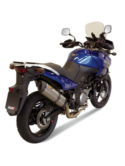 Pełny układ wydechowy (Suono) MIVV do Suzuki DL 650 V-Strom (04-06) srebrny