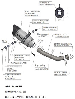 Tłumik motocyklowy LeoVince LV PRO KTM Duke 125/ 390 (21-23) [stal nierdzewna] 