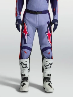 Spodnie cross Alpinestars MX Racer Air Hunt fioletowo-różowe