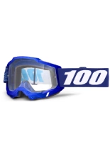 Gogle motocyklowe 100% Accuri 2 z przezroczystą szybką, granatowe