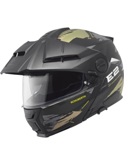 Kask szczękowy Schuberth E2 Trail czarno-zielony połysk