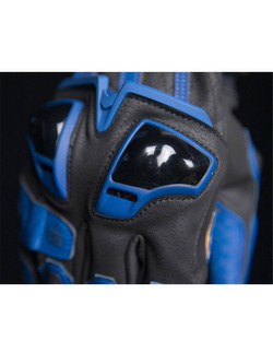 Rękawice motocyklowe Icon Hypersport Short czarno-niebieskie