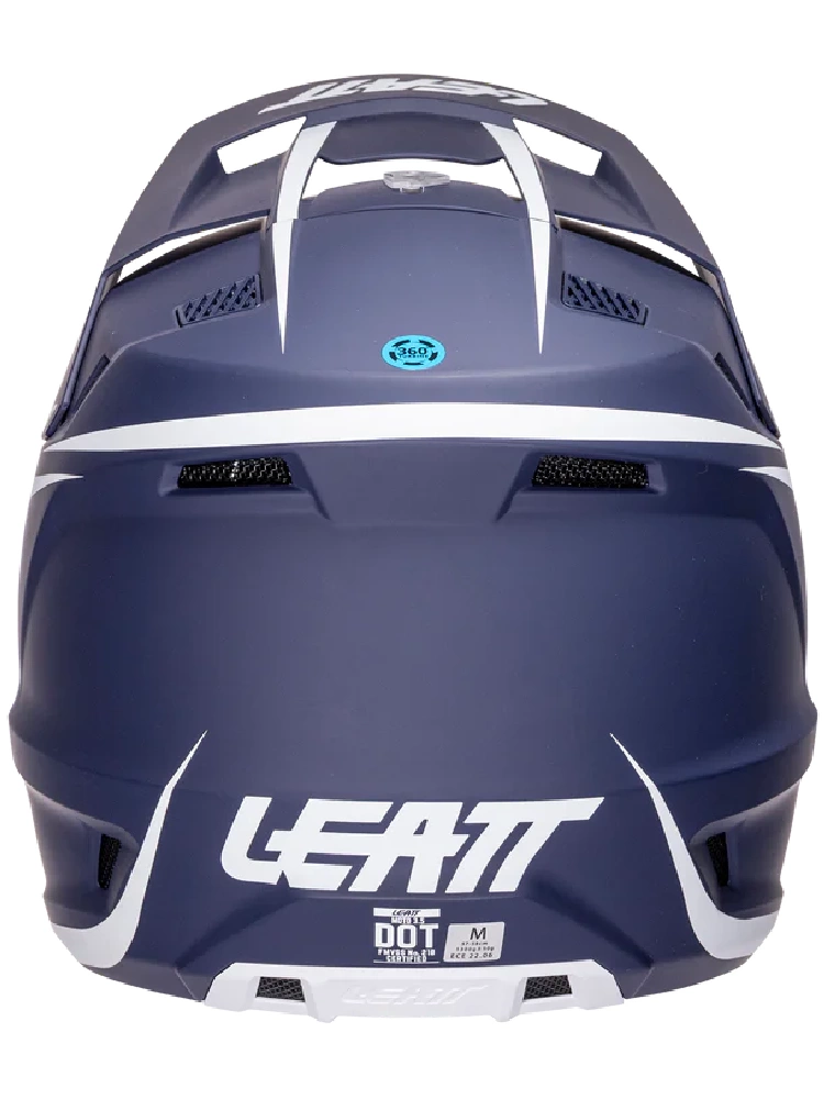 Kask dziecięcy enduro Leatt Moto 3.5 V25 z goglami czerwono-niebiesko-białymi