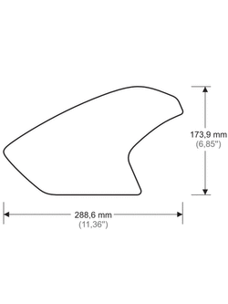 Tankpady boczne Onedesign do BMW R 1200 GS (13-18) czarne