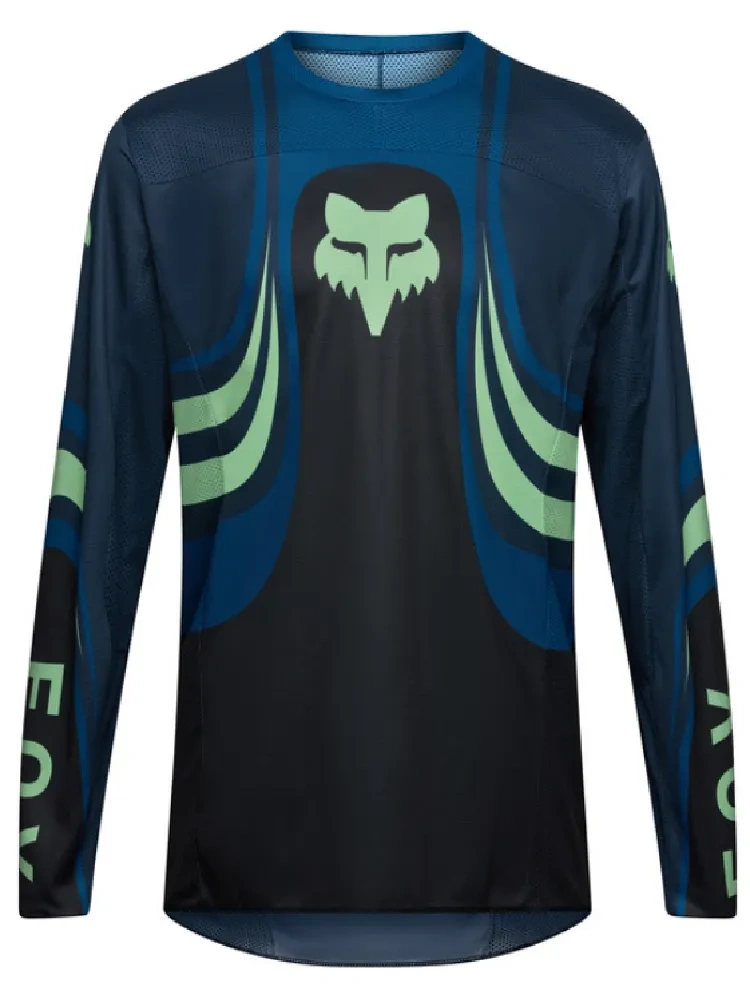 Bluza enduro Fox 180 Draft czarno-niebieska