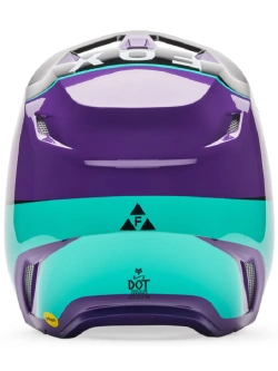 Kask enduro Fox V1 Collect czarno-niebiesko-fioletowy
