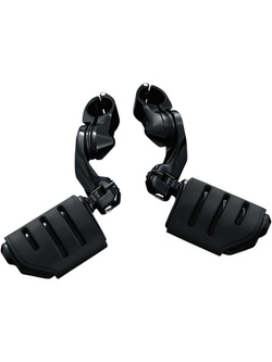 Krótkie spacerówki Tour-Tech z podnóżkami Trident Dually Kuryakyn uniwersalne czarne