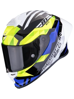 Kask integralny Scorpion EXO-R1 EVO II Air Valere czarno-niebiesko-żółty