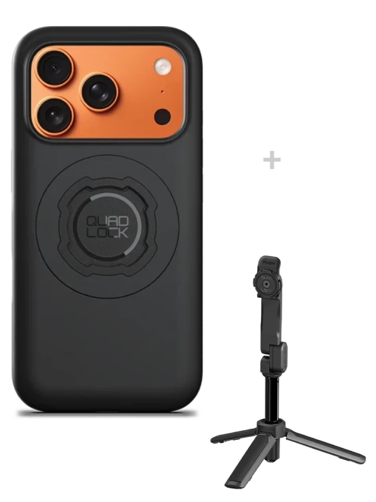 Zestaw: etui MAG na telefon iPhone 17 Pro (magnetyczne) + statyw/ selfie stick Quad Lock