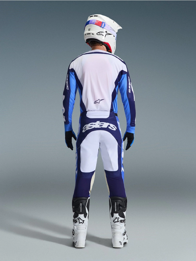 Spodnie cross Alpinestars MX Racer Riway niebiesko-białe