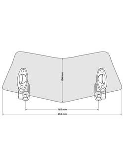 Deflektor do szyby Touratech Evo przyciemniany