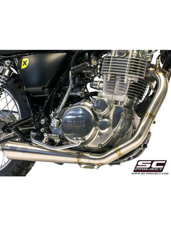 Pełny układ wydechowy SC-Project Conical Stainless Steel - Yamaha SR400 [13-17]