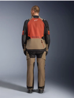 Kurtka motocyklowa tekstylna Alpinestars Andes V4 Drystar czarno-brązowo-pomarańczowa