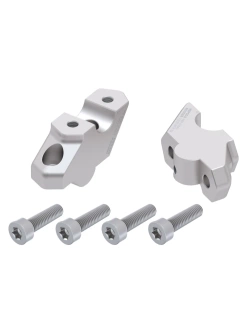 Podwyższenie kierownicy Hepco&Becker BMW F 800 GS (24-) (30 mm w górę, 22 mm w tył) srebrne