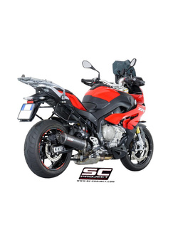 Tłumik SC-Project, Oval (Wersja Niska) Titanium / Carbon (Slip On) - BMW S 1000 XR [17-19]