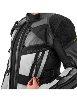 Kurtka motocyklowa tekstylna Shima Tracker szara