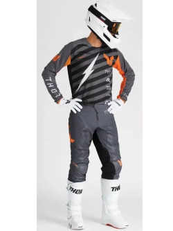 Bluza enduro Thor Launchmode Vented Raid szaro-czarna