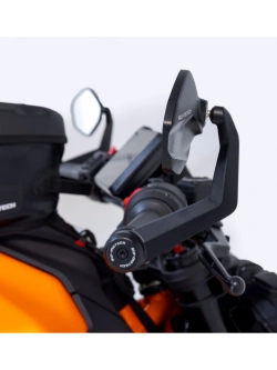 Lusterka motocyklowe Sw-Motech Sport na koniec kierownicy Aprilia Tuono V4 1100 (21-), Ducati Monster 937/ + (21-25)/ SP (23-25), KTM Duke 390 (17-) czarne