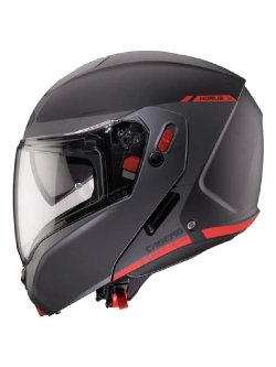 Kask szczękowy Caberg Horus X Ray szaro-czarno-czerwony matowy