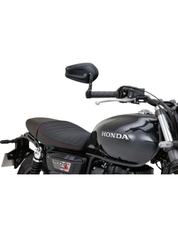 Lusterko motocyklowe krótkie Daytona D-Mirror-13 Cave-1 do montażu na końcu manetki czarne [adapter]