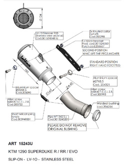 Tłumik motocyklowy LeoVince LV-10 KTM 1290 Super Duke R (20-23)/ RR (21-23) [stal nierdzewna] 