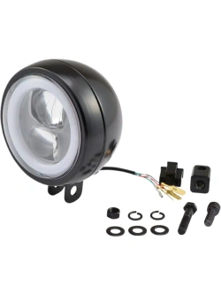 Reflektor przedni Daytona Capsule120 LED dolne mocowanie, czarny [120mm]