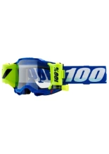 Gogle motocyklowe 100% Accuri 2 ForeCast Roll-Off z przezroczystą szybką niebiesko-biało-fluo