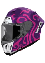 Kask integralny Airoh Gp 800 Swain Violet czarno-biało-różowy połysk