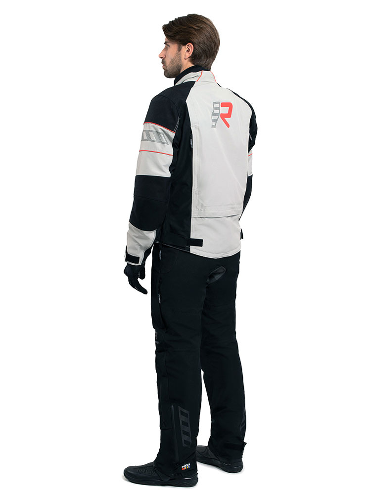 Kurtka motocyklowa tekstylna Rukka R-EX 2.0 czarno-srebrna