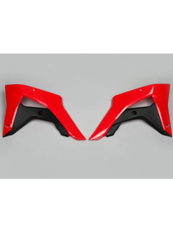 Osłony chłodnicy UFO do Hondy CRF 250RX (19-21), CRF 450RX (17-20) czerwono-czarne