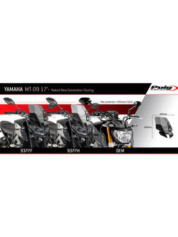 Owiewka PUIG Sport do Yamaha MT-09 (17-20), MT-09 SP (18-20) lekko przyciemniana
