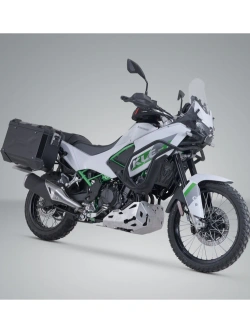 Zestaw: kufry boczne + stelaże PRO TRAX ADV SW-Motech Kawasaki KLE 500/ SE (26-) czarne [poj.: 2 x 37l]