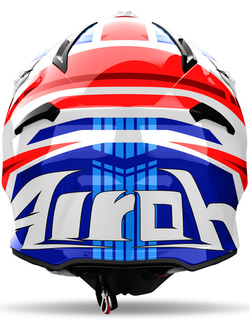 Kask enduro Airoh Aviator Ace 2 Ground niebiesko-czerwony