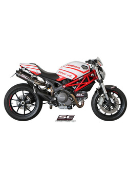 Podwójny tłumik SC-Project GP-Tech Carbon - Ducati Monster 696 [09-14]
