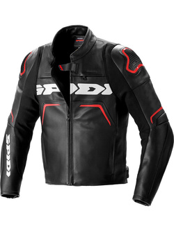 Kurtka motocyklowa skórzana Spidi Evorider 2 czarno-czerwona