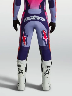 Spodnie cross Alpinestars MX Racer Air Hunt fioletowo-różowe