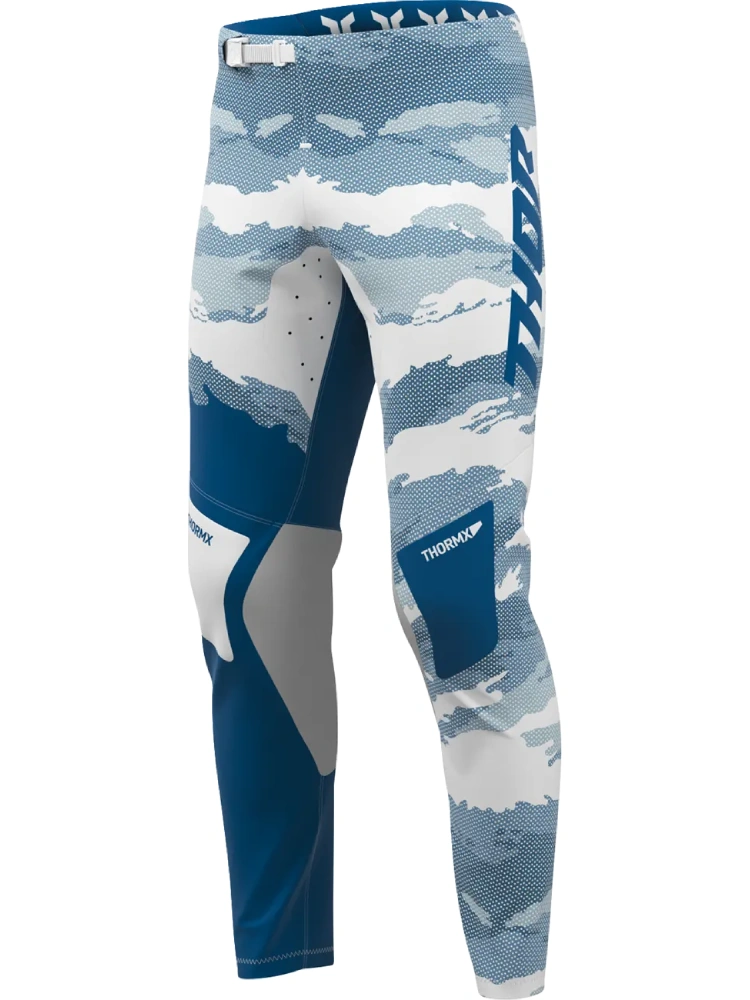 Spodnie cross Thor Sportmode Recon biało-niebieskie
