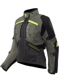 Kurtka motocyklowa damska tekstylna Dainese Gullfoss D-Dry zielono-szara