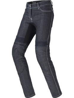 Jeansy motocyklowe damskie Spidi Furious Pro czarno-niebieskie