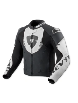 Kurtka motocyklowa skórzana REV’IT! Argon 3 czarno-biała