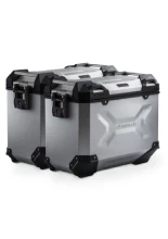 Zestaw: kufry boczne TRAX ADV + stelaże PRO SW-Motech KTM (wybrane modele) srebrne [poj.: 2 x 45 L]