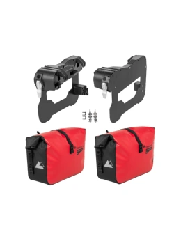 Zestaw dwóch sakw bocznych Touratech Endurance Plug'n'Travel BMW R 1300 GS (23-) czerwone [poj.: 2 x 30l]