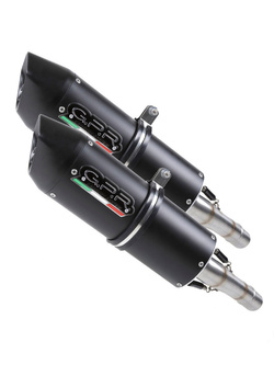 Podwójny tłumik G.P.R Furore Nero [Slip-On, Black Aluminium] - Ducati Multistrada 620 [05-07]