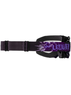 Gogle motocyklowe z lekko przyciemnianą szybą Leatt Velocity 4.5 czarno-fioletowe