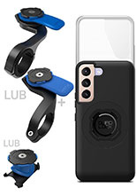 Zestaw rowerowy: etui MAG na telefon Samsung Galaxy S22 (magnetyczne), wodoodporny pokrowiec MAG oraz mocowanie Quad Lock