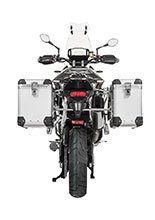 Zestaw: kufry boczne z anodowanego aluminium "And-S" Zega Pro + stelaże srebrne Touratech Triumph Tiger 900 Rally / Pro / GT / GT Pro (20-) (38+45L)