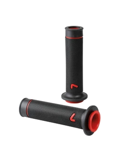 Manetki motocyklowe uniwersalne Lampa Sport-Grip czerwone