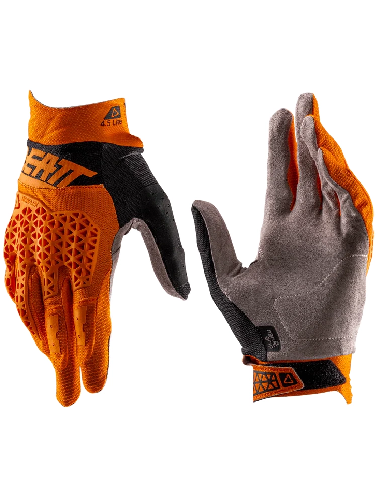 Rękawice cross Leatt Moto 4.5 Lite pomarańczowo-szare