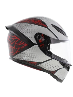 Kask integralny AGV K1 S Speedarmor czarno-szaro-czerwony matowy