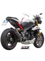 Tłumik owalny (Niska pozycja) Slip-on SC-Project do Triumph SPEED TRIPLE 1050 [11-15]